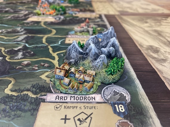 City miniature (#14) compatible with The Witcher Wild Hunt board game or others
