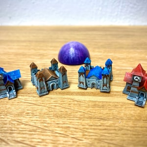 DIGITAL Town Hall and Castle stl files print ready for board games