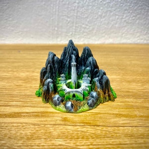 Dark Morgul castle miniature for board games