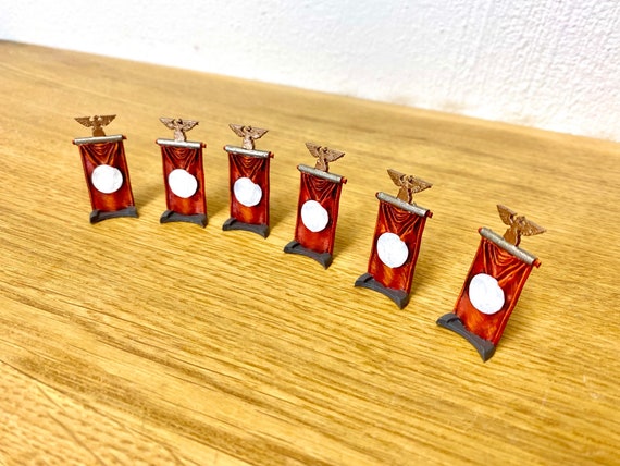 Set of 8 German flag tokens for board games like Fortune and Glory (German vile organization)