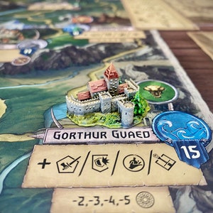 City miniature (#9) compatible with The Witcher Wild Hunt board game or others