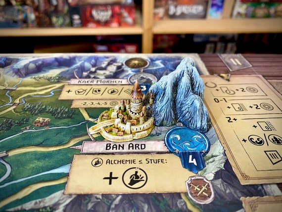 City miniature (#4) compatible with The Witcher Wild Hunt board game or others