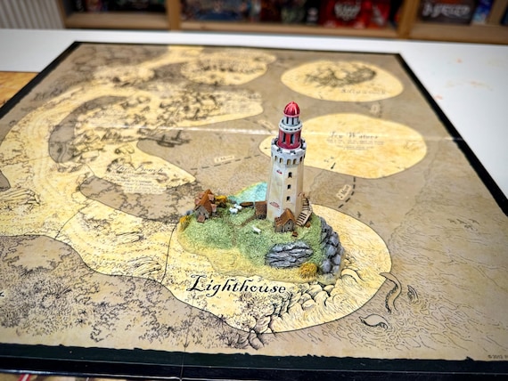 Lighthouse miniature for board games like A Touch of Evil or others (unpainted)