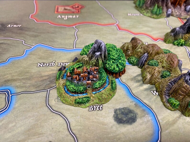 Brea City Miniature for Board Games Like War of the Ring Etsy