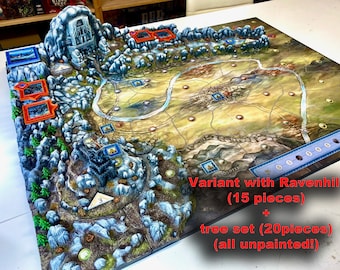 Limited**Terrain set compatible with Battle of the five Armies board game (Unpainted!)