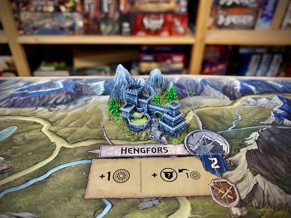 City miniature (#5) compatible with The Witcher Wild Hunt board game or others