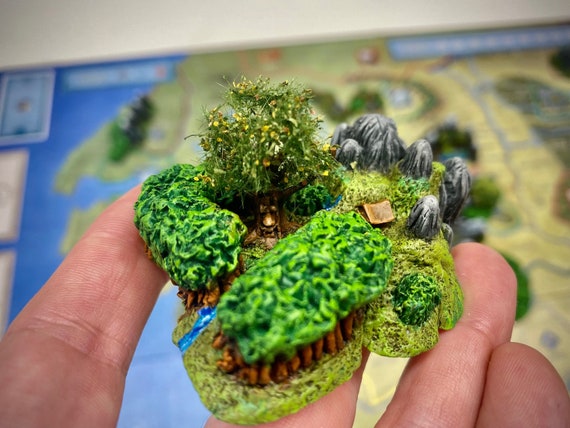 Old forest miniature with Old man willow