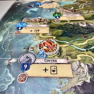 City miniature (#3) compatible with The Witcher Wild Hunt board game or others