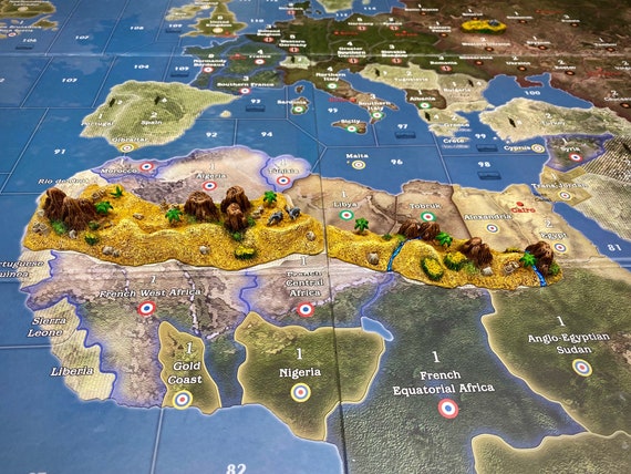 Terrain Set compatible with Axis and Allies Europe & Pacific 1940