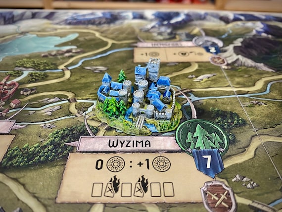 City miniature (#10) compatible with The Witcher Wild Hunt board game or others