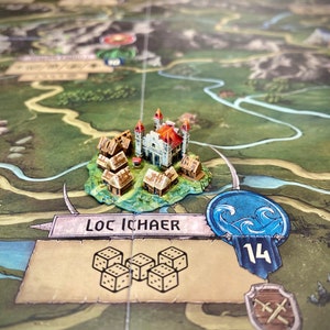 City miniature (#15) compatible with The Witcher Wild Hunt board game or others