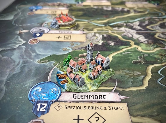 City miniature (#11) compatible with The Witcher Wild Hunt board game or others