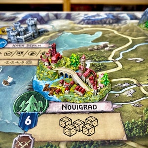 City miniature (#19) compatible with The Witcher Wild Hunt board game or others