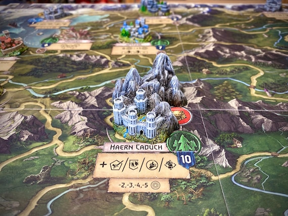 City miniature (#17) compatible with The Witcher Wild Hunt board game or others