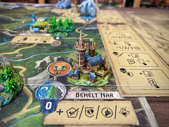 City miniature (#18) compatible with The Witcher Wild Hunt board game or others