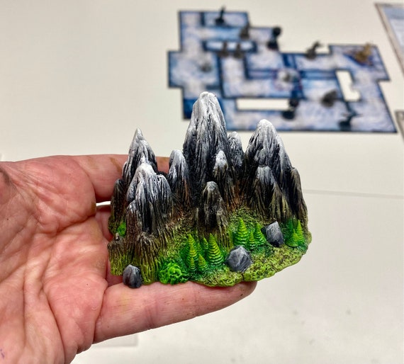 Mount Gromm miniature for board games like War of the Ring and others