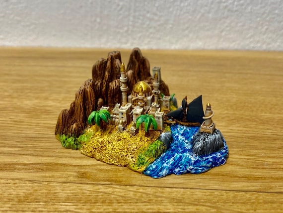 Mediterranean Stronghold miniature for board games (compatible with war of the ring) - 4 variants available -