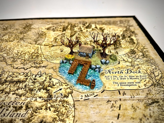Small Docks #2 miniature for board games like A Touch of Evil or others (unpainted)
