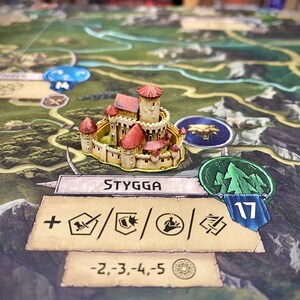 City miniature (#7) compatible with The Witcher Wild Hunt board game or others