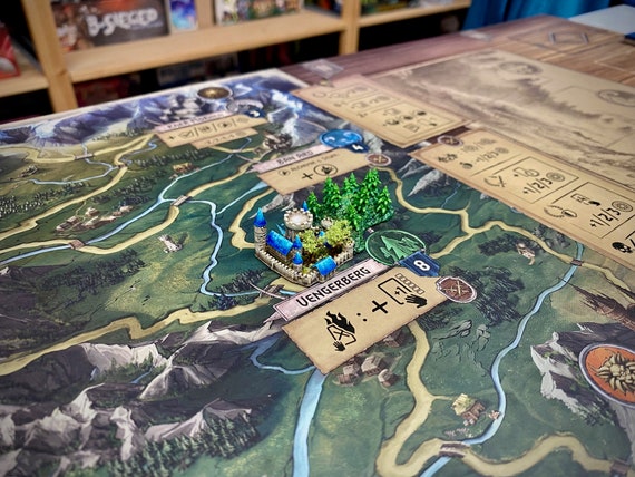 City miniature (#6) compatible with The Witcher Wild Hunt board game or others