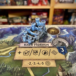 City miniature (#8) compatible with The Witcher Wild Hunt board game or others