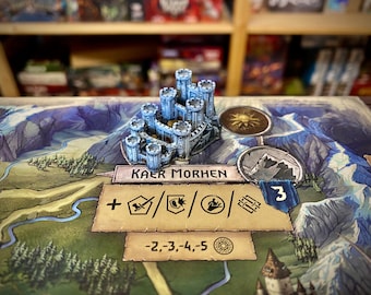 City miniature (#8) compatible with The Witcher Wild Hunt board game or others