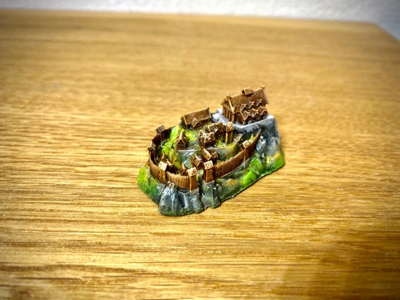 Edo stronghold detailed 3D miniature fort board games like War of the Ring