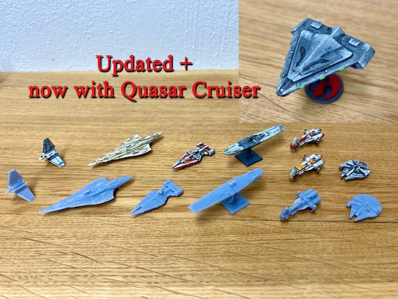 DIGITAL Starships compatible with Rebellion Board Game - Set #2
