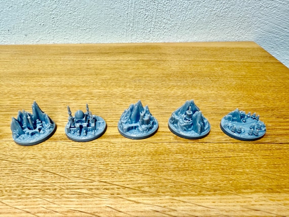 Set 4 - 3D City miniatures compatible with War of the Ring