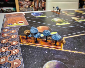 DIGITAL Asteroids with Stands compatible with Rebellion board game