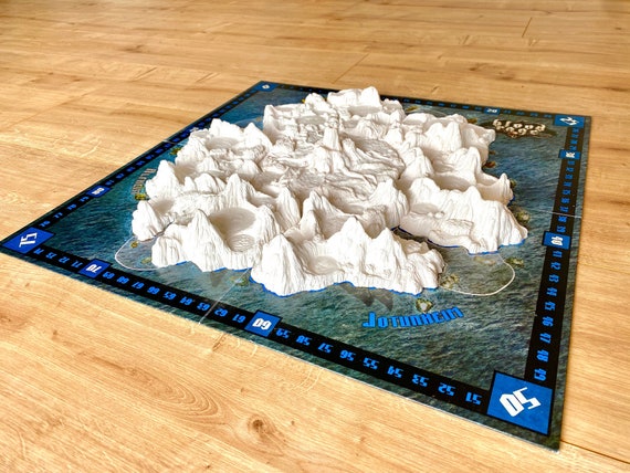 3D Board Tiles compatible with Blood Rage (10 pieces)