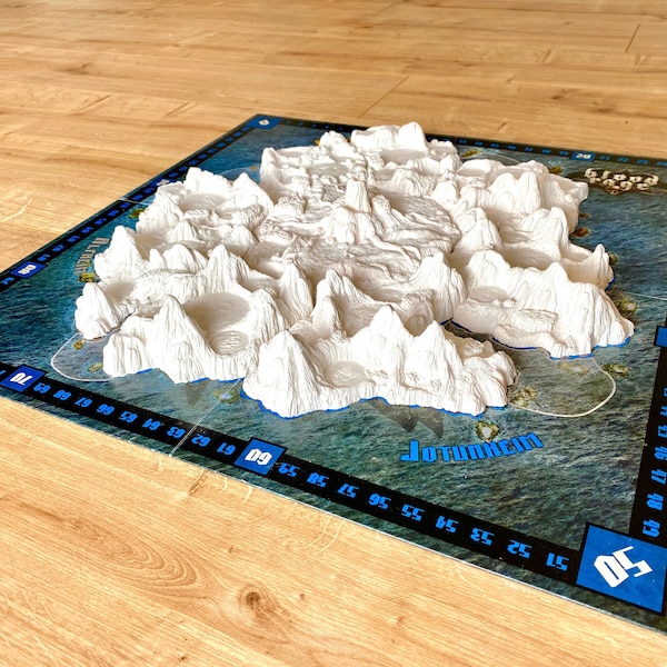 3D Board Tiles compatible with Blood Rage (10 pieces)
