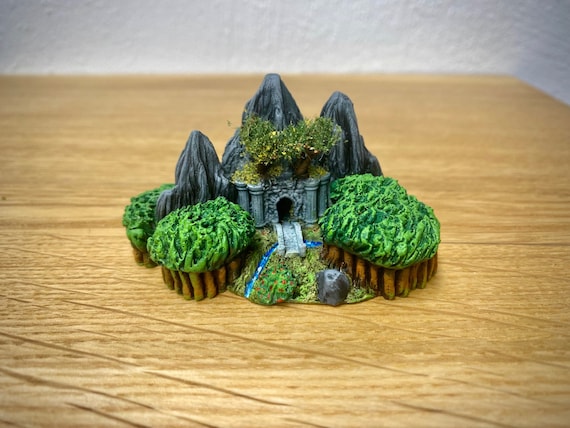 Elven Woodland miniature for board games