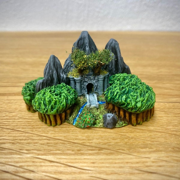 Elven Woodland miniature for board games