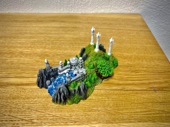 Gray Harbor Stronghold miniature for board games (compatible with war of the ring)