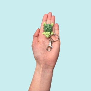 Charity crochet turtle keychain, amigurumi, accessory, gift, personalised, Mother’s Day, squishy, custom, party bag filler, christmas easter
