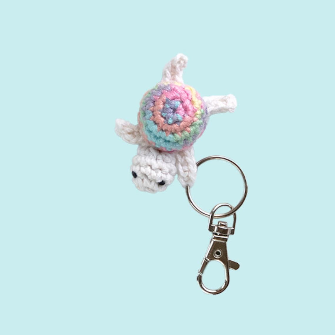 Cute Charity Crochet Turtle Keychain Made to Order Amigurumi - Etsy