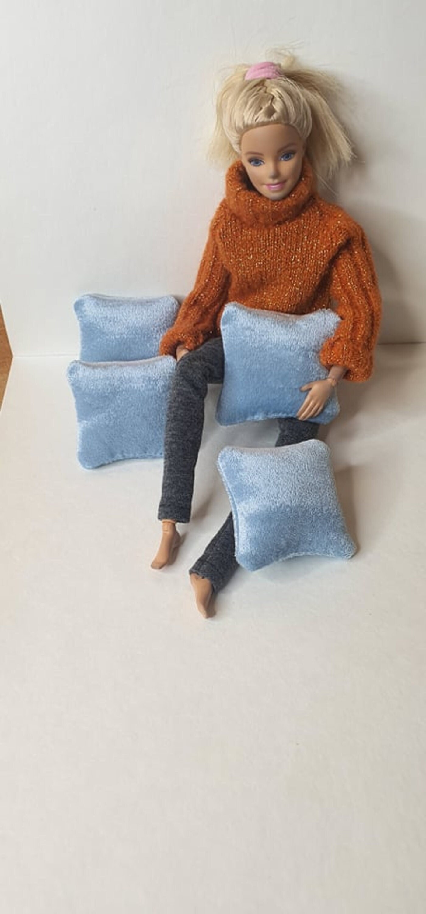 16 Pillows Set / Barbie Pillows/ Doll House / Doll Mini Etsy UK