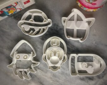 Set of 5 Super Mario Cookie / Fondant cutters 2
