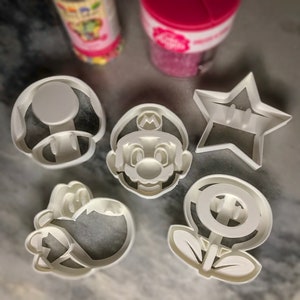 Set von 5 Super Mario Koek / Fondant