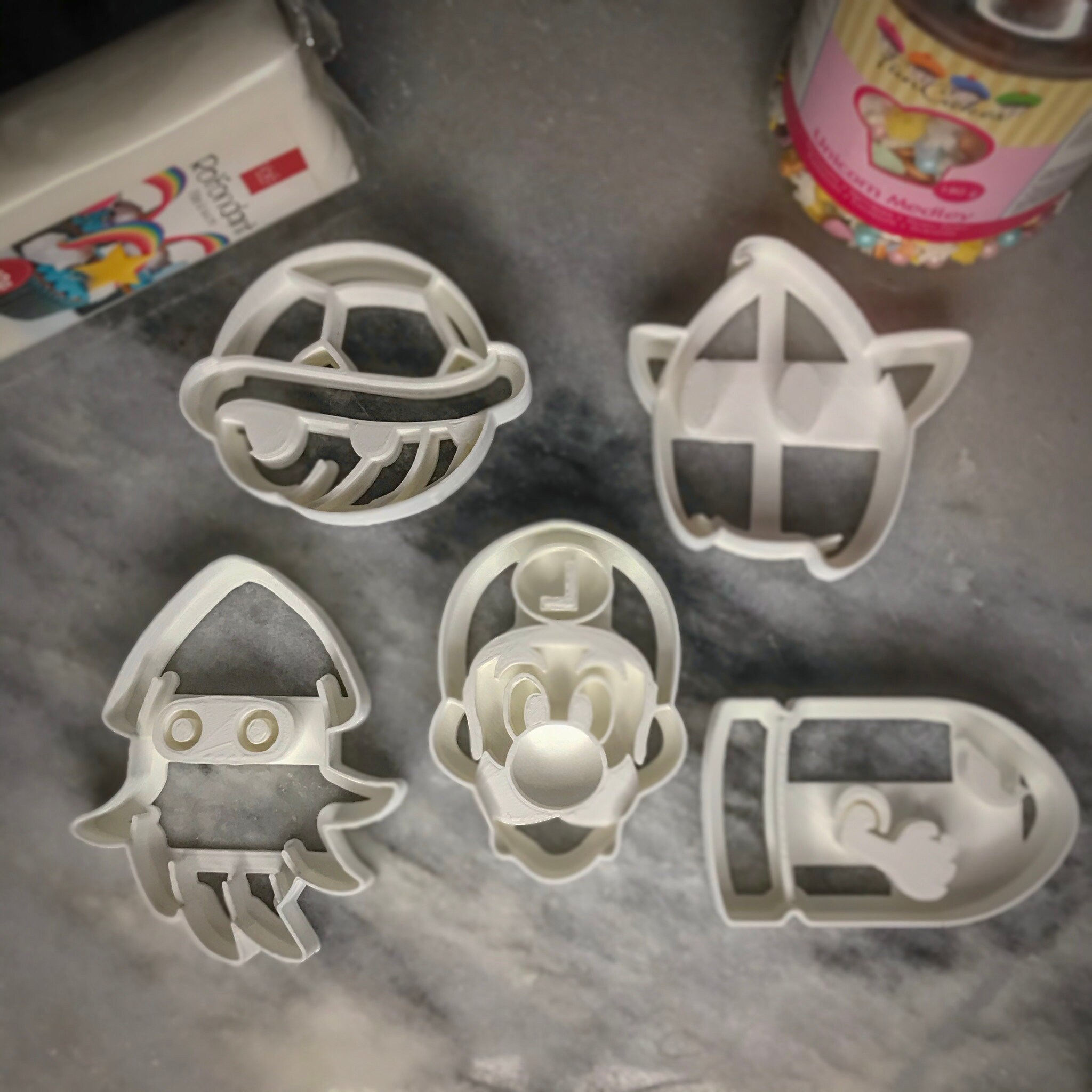 Set of 5 Super Mario Cookie / Fondant Cutters 2 Etsy