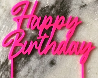 Happy Birthday Cake Topper