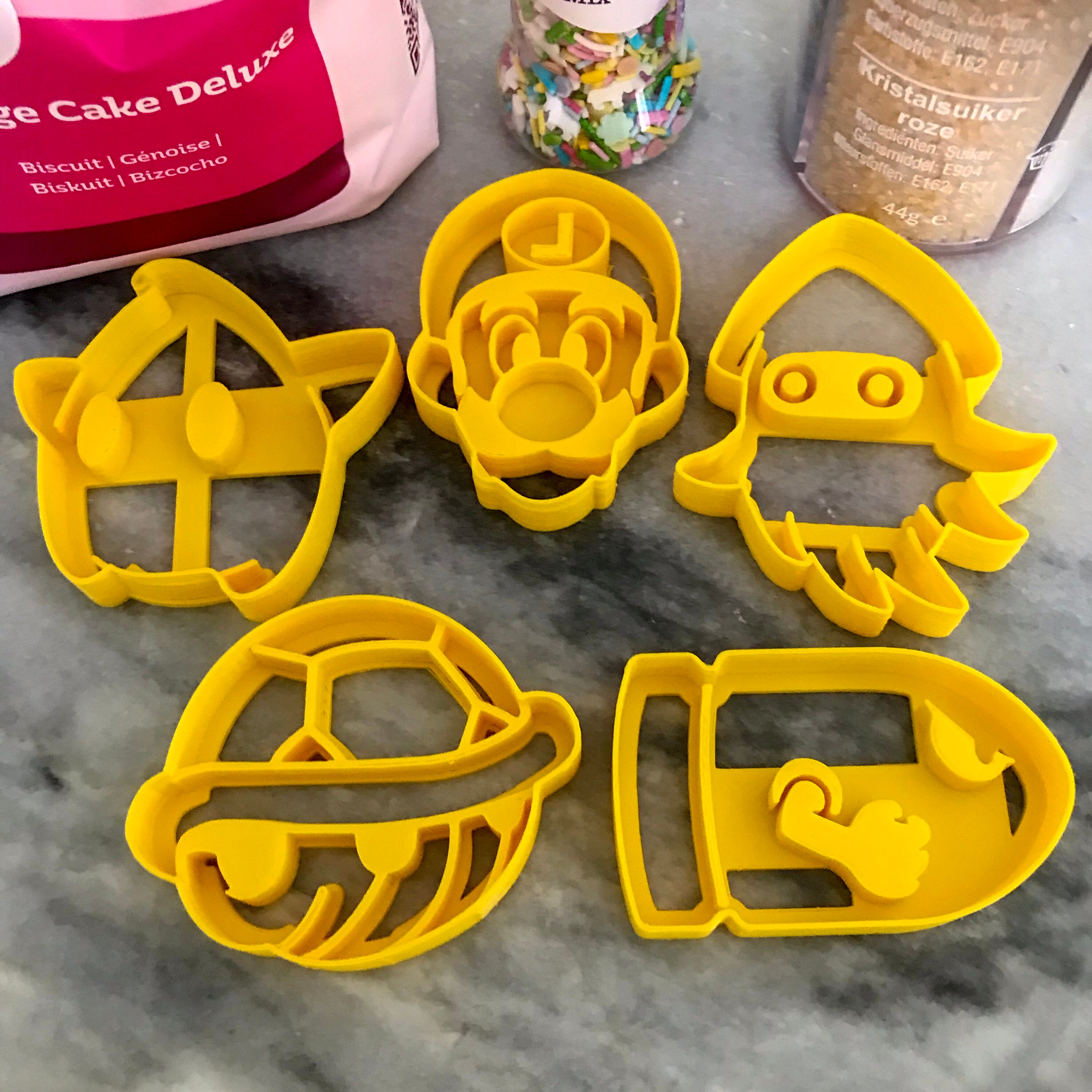 Set of 5 Super Mario Cookie / Fondant Cutters 2 Etsy