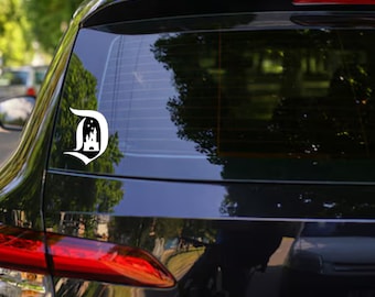 Disney Castle D, Car Decal, Vinyl, Easy to Apply, Disney