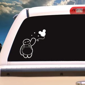 BayMax, Car Decal, Vinyl, Easy to Apply, Disney