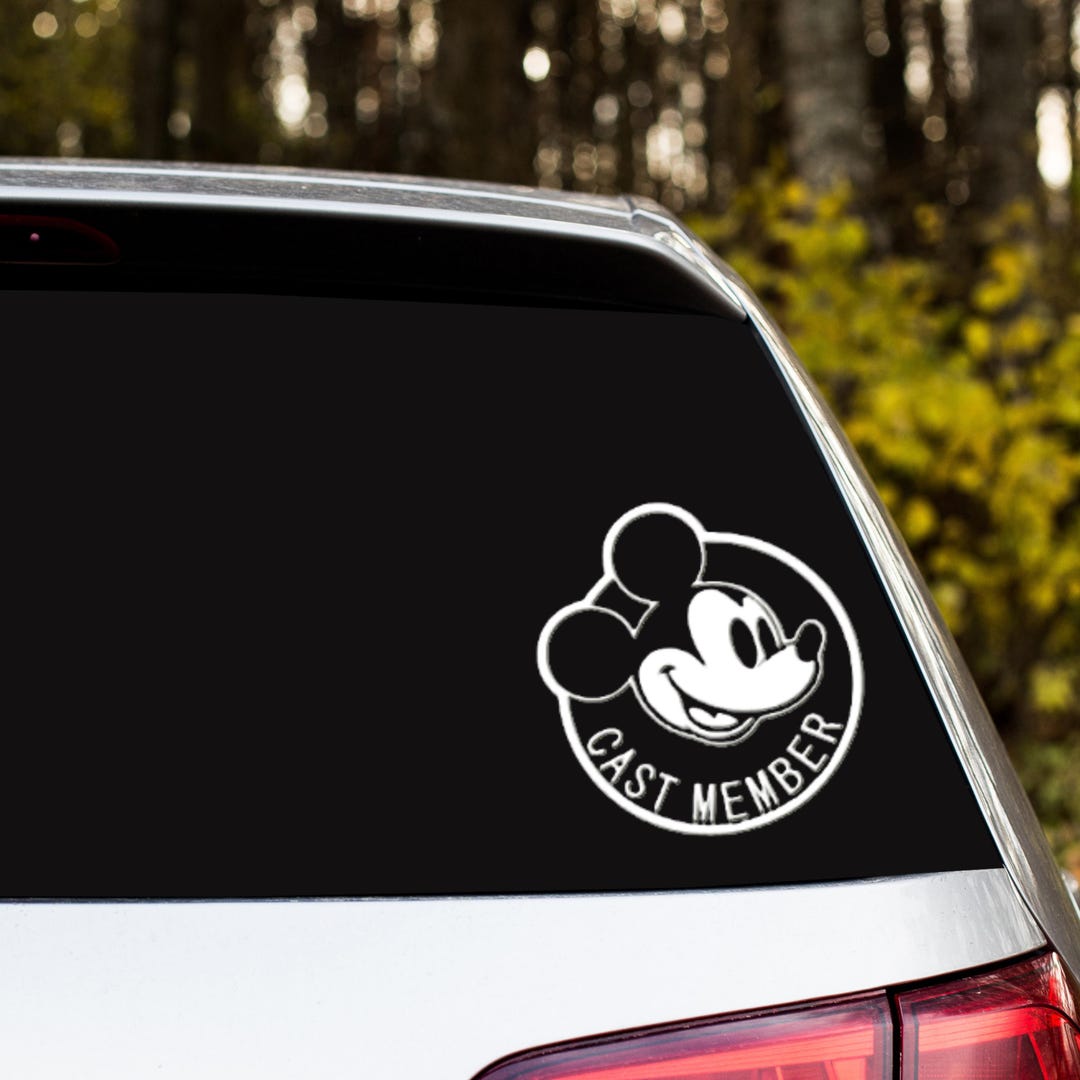 Disney Cast Member Car Decal Vinyl Easy To Apply Disney Etsy Disney Cast Member Car Decal Vinyl Easy To Apply Disney Etsy