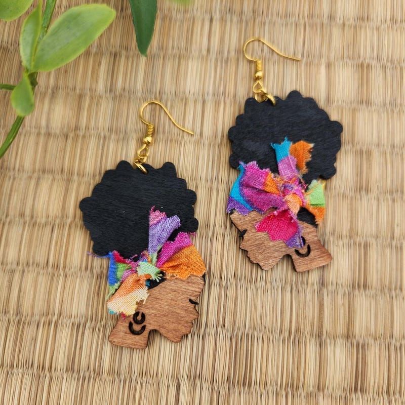 Afro Earrings - Etsy