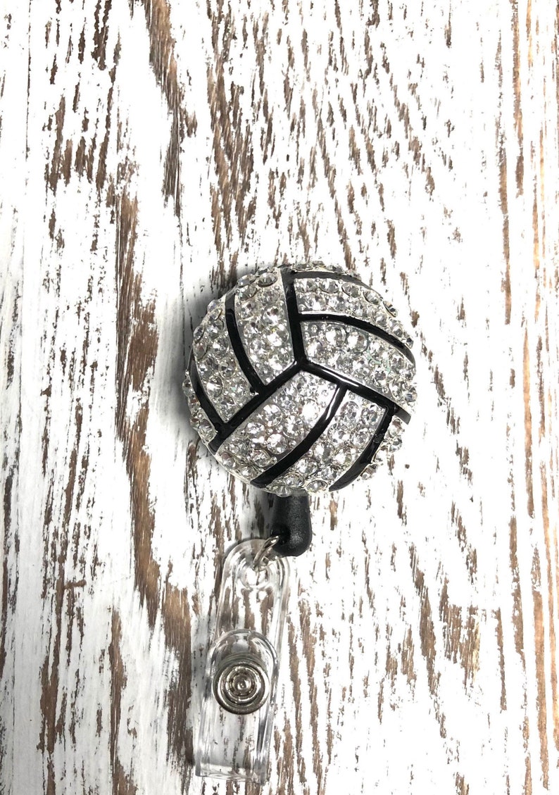 Volleyball badge reel