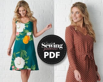 PDF Summer Midi Dress Pattern, Vivian Dress, Simply Sewing Magazine, Dress Pattern