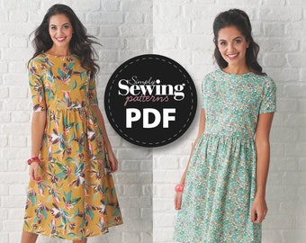 PDF Summer Dress Pattern, Liberty Dress, Fitted Dress, Simply Sewing Magazine